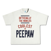 Pistachio Officially The World's Coolest Peepaw | Mens Gift Urban Heavy Tee - artisFamous