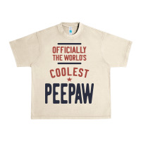 Sandshell Officially The World's Coolest Peepaw | Mens Gift Urban Heavy Tee - artisFamous
