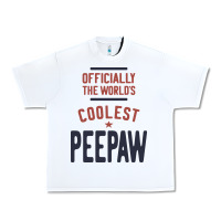 White Officially The World's Coolest Peepaw | Mens Gift Urban Heavy Tee - artisFamous
