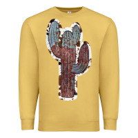 Antique Gold Cowhide Old Cactus Premium Sweatshirt - RanaPortraitStore