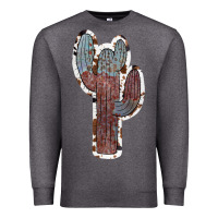 Charcoal Heather Cowhide Old Cactus Premium Sweatshirt - RanaPortraitStore