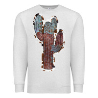 Oatmeal Heather Cowhide Old Cactus Premium Sweatshirt - RanaPortraitStore