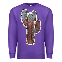 Purple Cowhide Old Cactus Premium Sweatshirt - RanaPortraitStore