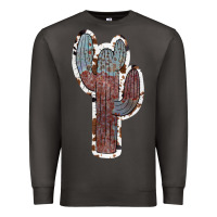 Smoke Cowhide Old Cactus Premium Sweatshirt - RanaPortraitStore