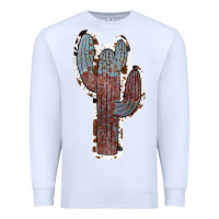 White Cowhide Old Cactus Premium Sweatshirt - RanaPortraitStore