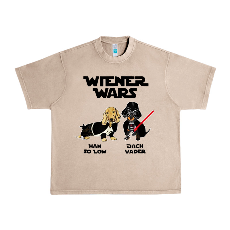 Wiener Wars Funny Dachshund Urban Heavy Tee by artisFamous | Teevron