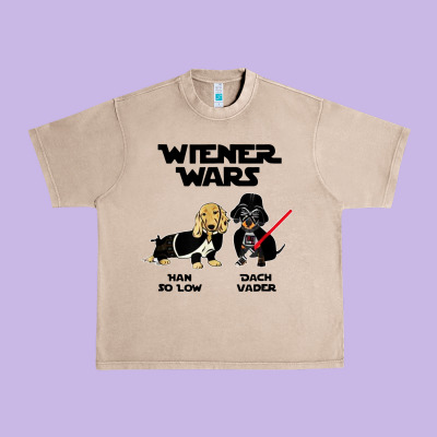 Wiener Wars Funny Dachshund Urban Heavy Tee Designed By Artisfamous