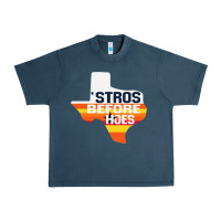 Midnight Navy stros before hoes Urban Heavy Tee - artisFamous