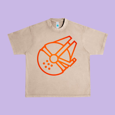 Millennium Falcon Urban Heavy Tee Designed By Artisfamous