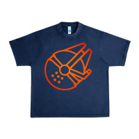 Navy millennium falcon Urban Heavy Tee - artisFamous