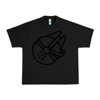Black millennium falcon Urban Heavy Tee - artisFamous