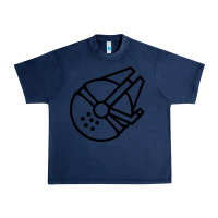 Navy millennium falcon Urban Heavy Tee - artisFamous