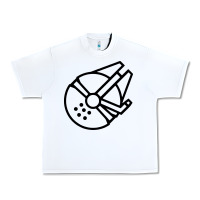 White millennium falcon Urban Heavy Tee - artisFamous