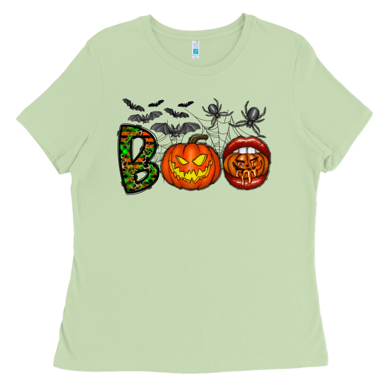 Boo Halloween Ladies Tee by CowhideDigitalArt | Teevron