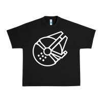 Black millennium falcon Urban Heavy Tee - artisFamous