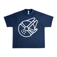 Navy millennium falcon Urban Heavy Tee - artisFamous