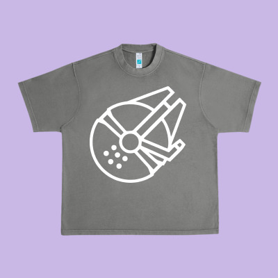 Millennium Falcon Urban Heavy Tee Designed By Artisfamous