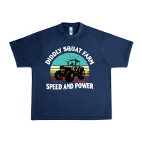 Navy diddly squat farm speed and power Urban Heavy Tee - artisFamous