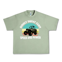 Oil Green diddly squat farm speed and power Urban Heavy Tee - artisFamous