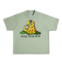 Oil Green please tread on me Urban Heavy Tee - artisFamous