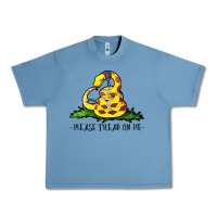 Pebble Blue please tread on me Urban Heavy Tee - artisFamous