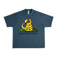 Midnight Navy please tread on me Urban Heavy Tee - artisFamous