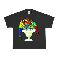 Pigment Black parrots drinking margarita hawaiian Urban Heavy Tee - artisFamous