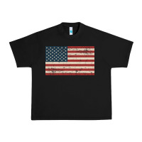 Black american flag Urban Heavy Tee - artisFamous