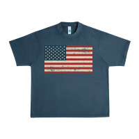 Midnight Navy american flag Urban Heavy Tee - artisFamous