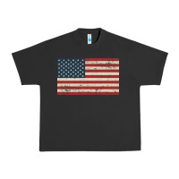 Pigment Black american flag Urban Heavy Tee - artisFamous