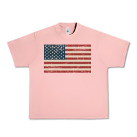 Salmon american flag Urban Heavy Tee - artisFamous