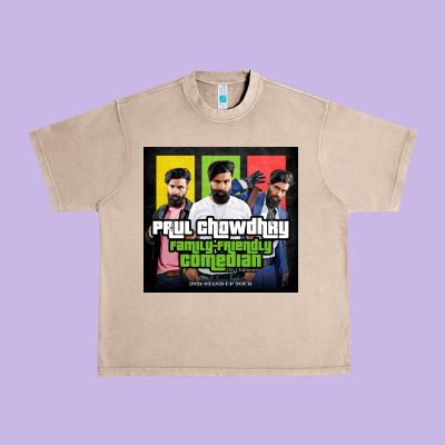 Friendly Comedian Paul Chowdhry Stand Up Urban Heavy Tee Designed By Artisfamous