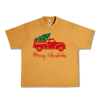 Peanut Butter vintage red truck with christmas Urban Heavy Tee - artisFamous