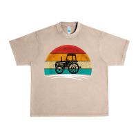 French Oak vintage tractor Urban Heavy Tee - artisFamous