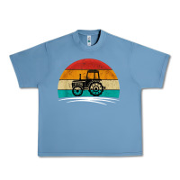 Pebble Blue vintage tractor Urban Heavy Tee - artisFamous
