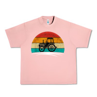 Salmon vintage tractor Urban Heavy Tee - artisFamous