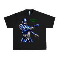 Black 8bit robocop Urban Heavy Tee - artisFamous
