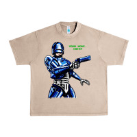 French Oak 8bit robocop Urban Heavy Tee - artisFamous