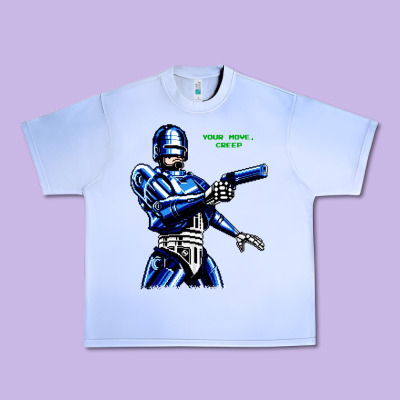 8bit Robocop Urban Heavy Tee Designed By Artisfamous