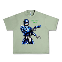 Oil Green 8bit robocop Urban Heavy Tee - artisFamous