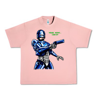 Salmon 8bit robocop Urban Heavy Tee - artisFamous