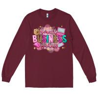 Burgundy small business badass Long Sleeve Tee - Artiststas