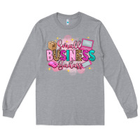 Heather Grey small business badass Long Sleeve Tee - Artiststas
