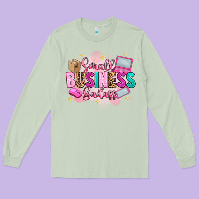 Small Business Badass Long Sleeve Tee Designed By Artiststas
