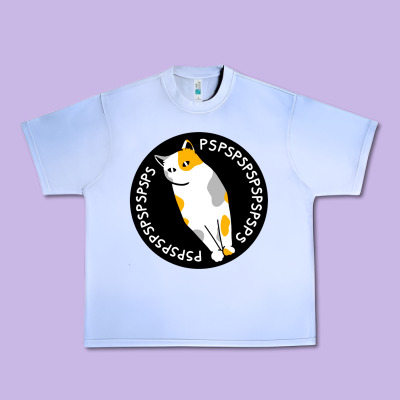 Calico Cat Urban Heavy Tee Designed By Artisfamous
