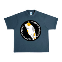 Midnight Navy calico cat Urban Heavy Tee - artisFamous