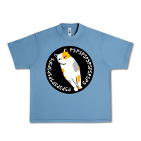Pebble Blue calico cat Urban Heavy Tee - artisFamous