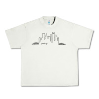 Pistachio pittsburgh skyline city Urban Heavy Tee - artisFamous
