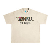 Sandshell thankful for coffee Urban Heavy Tee - CowhideDigitalArt