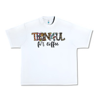 White thankful for coffee Urban Heavy Tee - CowhideDigitalArt
